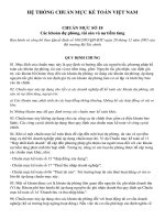 Chuẩn mực số 18    các khoảng sự phòng, tài sản và nợ tiềm tàng