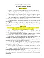 ĐỀ CƯƠNG ôn tập học PHẦN công nghệ sản xuất giống cây trồng 