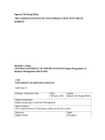 Sự cạnh tranh của cà phê Việt Nam ở thị trường châu Âu EU