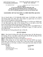 Quyết định về việc ban hành quy định hệ thống biểu mẫu để lập phương án bồi thường, hỗ trợ và tái định cư khi 