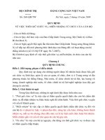 QUY ĐỊNH về VIỆC THÔI GIỮ CHỨC vụ, MIỄN NHIỆM, từ CHỨC của cán bộ 