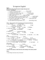 Đề Bồi Dưỡng Môn Anh Văn lớp 6