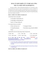 Anh huong cua nang luc tam ly den hieu qua cong viec cua nhan vien trong nganh dich vu tai khu vuc tp HCM