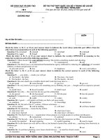 ĐỀ 4 đề THI THỬ THPT QUỐC GIA số 4 TRONG bộ 100 đề THI THỬ môn TIẾNG ANH 