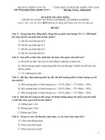 ĐỀ KIỂM TRA HẾT KHÓALỚP HUẤN LUYỆN AN TOÀN LAO ĐỘNG, VỆ SINH LAO ĐỘNG