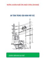 AN TOÀN TRONG VẬN HÀNH MÁY XÚC