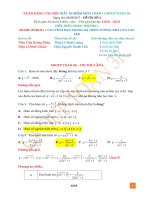 Đáp án đề thi thử THPTQG môn vật lí group vật lí 4k