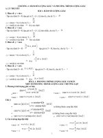 ÔN TẬP TOÁN 11 PHẦN ĐẠI SỐ GIẢI TÍCH