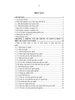 THỰC TRẠNG VỀ CHẤT LƯỢNG VÀ HIỆU QUẢ ĐÀO TẠO NGHỀ TẠI CÁC CƠ SỞ DẠY NGHỀ CỦA TỈNH HÒA BÌNH