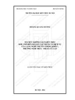 TỔ CHỨC KHÔNG GIAN KIẾN TRÚC KHU CHẾ BIẾN HẢI SẢN TẬP TRUNG VÀ DỊCH VỤ CỦA LÀNG NGHỀ TRUYỀN THỐNG KHỐI 7, PHƯỜNG NGHI THỦY - THỊ XÃ CỬA LÒ