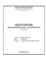 GIÁO ÁN VÀ BÀI GIẢNGTHI GVDG KHỐI TRƯỜNG CAO ĐẲNG - TC SỐ 1 TỈNH THÁI NGUYÊN