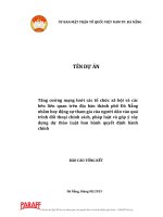 Tăng cường mạng lưới các tổ chức xã hội và các bên liên quan trên địa bàn thành phố Đà Nẵng