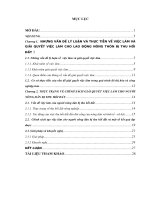 chính sách giải quyết việc làm cho nông dân vùng bị thu hồi đất trong quá trình đô thị hóa, công nghiệp hóa ở  việt nam hiện nay