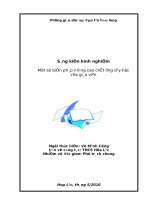 SÁNG KIẾN KINH NGHIỆM  MỘT SỐ BIỆN PHÁP NÂNG CAO CHẤT LƯỢNG DẠY HỌC CỦA GIÁO VIÊN