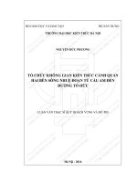 Tổ chức không gian kiến trúc cảnh quan hai bên sông nhuệ đoạn từ cầu am đến đường tố hữu (tt) 