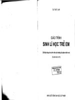 Giáo trình sinh lí học trẻ em (tái bản lần thứ 15) 