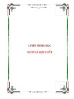 NITO và hợp CHẤT trắc nghiệm có đáp án