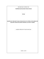 Nghiên cứu tổng hợp và đặc trưng hệ xúc tác trên cơ sở coban cho phản ứng tổng hợp Fischer – Tropsch ở áp suất thường (LA tiến sĩ)