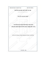 Giải pháp quy hoạch đô thị lương sơn, tỉnh hòa bình theo hướng phát triển bền vững (tt) 