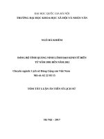 Đảng bộ tỉnh quảng ninh lãnh đạo kinh tế biển từ năm 1991 đến năm 2012 (tt) 