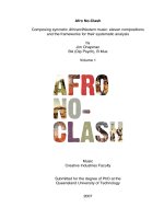Afro no clash composing syncretic africanwestern music eleven compositions and the frameworks for their systematic analysis 