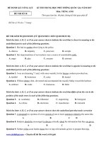 Đề thi thử môn Tiếng Anh có lời giải chi tiết (Đề số 10)