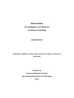 Abstraction on ambiguity and semiosis in abstract painting 