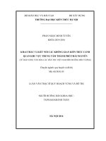 khai thác và kết nối các không gian kiến trúc cảnh quan khu vực trung tâm thành phố thái nguyên (từ bảo tàng văn hóa các dân tộc việt nam đến đường bến tượng) (tt)