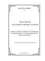 Đánh giá tác động của Sở hữu nước ngoài đến kết quả kinh doanh của các doanh nghiệp thủy sản niêm yết trên thị trường chứng khoán giai đoạn 20092016