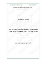 Mặt đứng hai lớp và khả năng ứng dụng vào công trình văn phòng nhiều tầng tại hà nội (tt) 