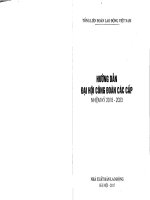 Hướng dẫn đại hội công đoàn các cấp nhiệm kỳ 2018 2023 