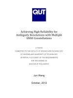 Achieving high reliability for ambiguity resolutions with multiple GNSS constellations 