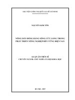 NÔNG dân ĐỒNG BẰNG SÔNG cửu LONG TRONG PHÁT TRIỂN NÔNG NGHIỆP bền VỮNG HIỆN NAY