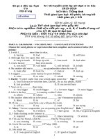 Bộ đề ôn thi vào lớp 10 môn anh điều kiện cực hay (kèm đáp án)