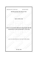 Quản lý xây dựng theo quy hoạch khu đô thị nam đường 32, huyện hoài đức, thành phố hà nội (tt)