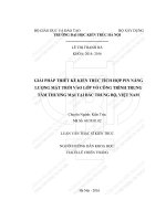 Giải pháp thiết kế kiến trúc tích hợp pin năng lượng mặt trời vào lớp vỏ công trình trung tâm thương mại tại bắc trung bộ, việt nam (tt)