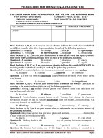 MOCK TEST 02 FOR THE GCSE EXAMINATION