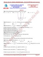 ĐỀ THI THỬ SỐ 12 THPT QG 2017 MÔN TOÁN RẤT HAY