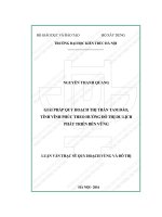 Mô hình xây dựng nhà ở cán bộ công nhân viên theo phương thức kinh tế hợp tác xã tại thành phố hồ chí minh (áp dụng khu nhà ở phường an phú, quận 2, thành phố hồ chí minh) (tt)