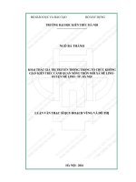 Khai thác giá trị truyền thống trong tổ chức không gian kiến trúc cảnh quan nông thôn mới xã mê linh   huyện mê linh   thành phố hà nội (tt) 