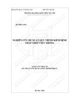 Nghiên cứu đề xuất quy trình kiểm định tháp thép viễn thông (tt)