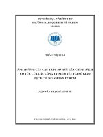 Ảnh hưởng của cấu trúc sở hữu lên chính sách cổ tức của các công ty niêm yết tại sở giao dịch chứng khoán TP HCM 