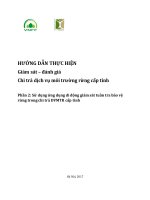 HƯỚNG DẪN THỰC HIỆN Giám sát – đánh giá Chi trả dịch vụ môi trường rừng cấp tỉnh