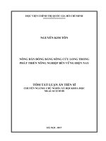 Nông dân đồng bằng sông Cửu Long trong phát triển nông nghiệp bền vững hiện nay (tt)