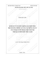 Đánh giá về tổ chức không gian kiến trúc một số công trình cao tầng tại những ngã tư có cảnh quan đô thị đặc biệt ở hà nội theo quan điểm kiến trúc xanh (tt) 