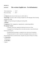 Kiểm tra lần 4 Anh 6 thí điểm