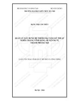 Quản lý xây dựng hệ thống hạ tầng kỹ thuật nghĩa trang vĩnh hằng, huyện ba vi thành phố hà nội (tt)