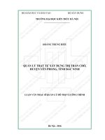 Quản lý trật tự xây dựng thị trấn chờ huyện yên phong tỉnh bắc ninh (tt) 