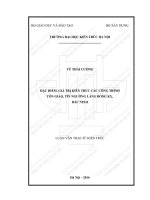 Đặc điểm, giá trị kiến trúc các công trình tôn giáo, tín ngưỡng làng đồng kỵ, bắc ninh (tt) 