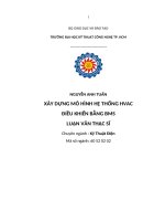 Xây dựng mô hình hệ thống HVAC điều khiển bằng BMS chương 1